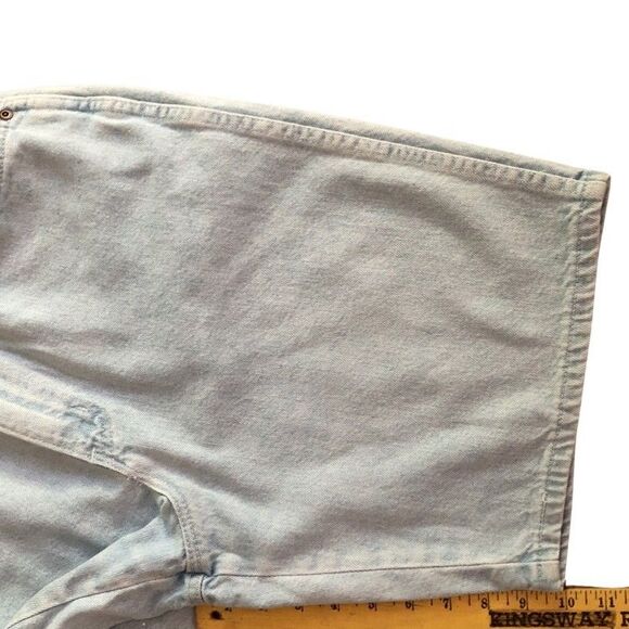 VTG Chic Ultra High Rise Bermuda Denim Shorts Waist Sz 30" Light Wash Jorts USA - Picture 10 of 15